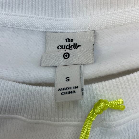 The Cuddle Collab Women's "I Only Travel In Packs" Graphic White Sweatshirt S - Picture 6 of 6
